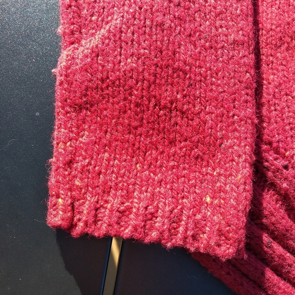 Cynthia Rowley Burgundy Turtleneck Sweater, Size Large, 50% Wool, Rounde… - Picture 9 of 12